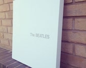 Th Beatles White Album - Spray Paint Stencil on Canvas Minimal