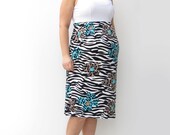 Maternity Midi Dress in Zebra Print, Spring Maternity Clothing, Maternity, Pregnancy ,Plus Size