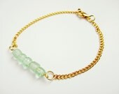 Mint Green Glass Bead Bracelet