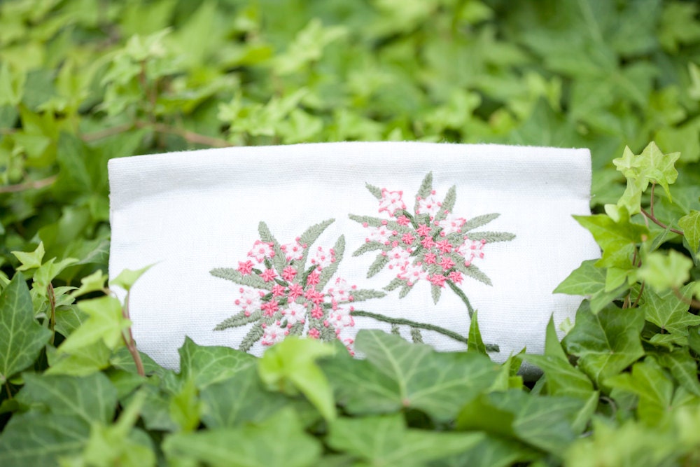 Vintage Hand Embroidered Clutch Purse