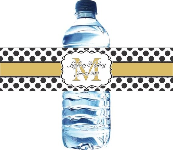 100 Waterproof Water Bottle Labels, Self Stick and Glossy Il_570xn