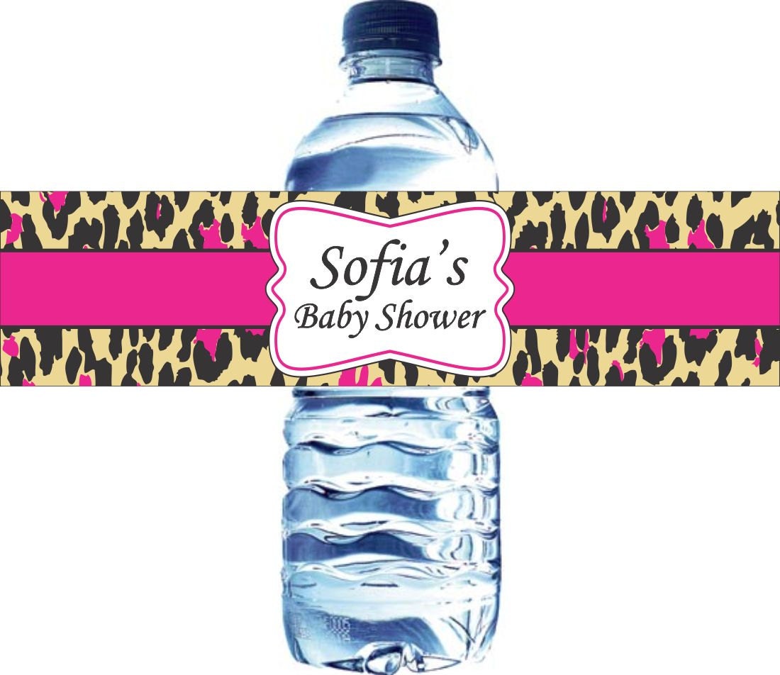 30 Personalized Water Bottle Labels, Baby Shower, Birthday, etc - Waterproof and self stick Il_570xn