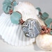 Macrame Leather Bracelet "Waikiki Beach" Seafoam Green Dragonfly Recycled Glass Boho Surfer Style "Betty Bracelet"