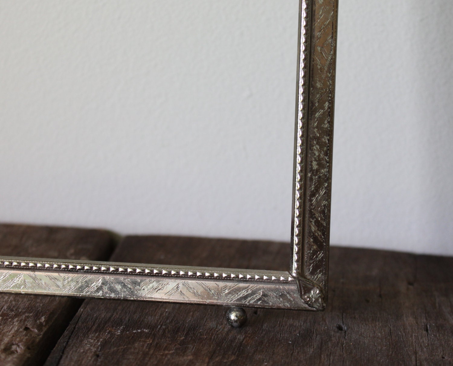 Vintage Brass Picture Frame Metal Gold Tone Photo Embossed Home Decor Wedding Table Setting 11 x 14 11x14