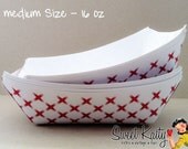 50 MEDIUM Retro Food Trays - Paper Food Tray - Snack Tray - Party Favors - Nachos, Hot Dogs, BBQ, Popcorn, Peanuts, Circus Party, Wedding Il_170x135