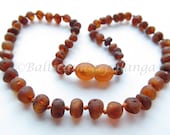 Raw Unpolished Baltic Amber Baby Teething Necklace