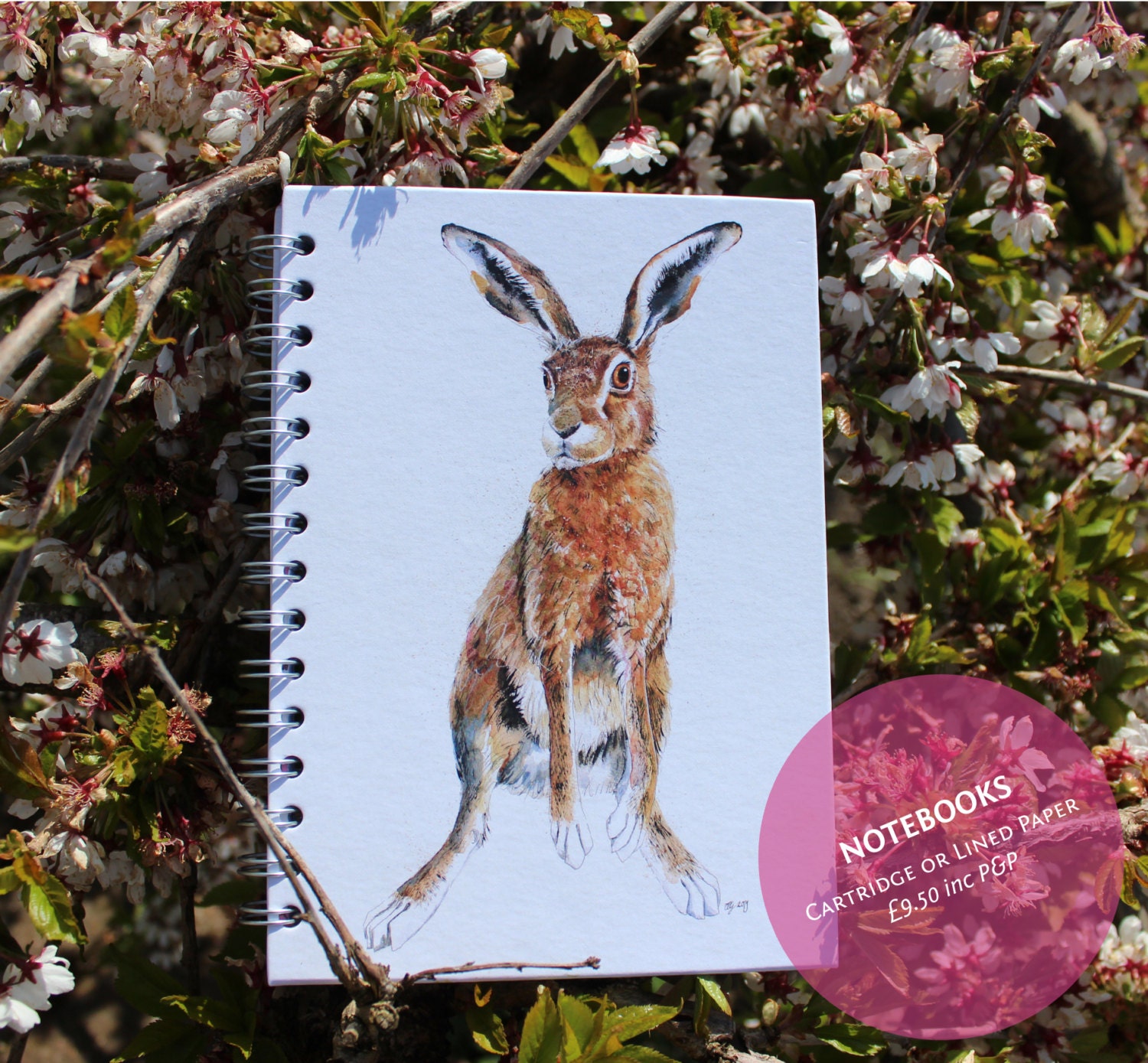 Hare A5 Journal Available in Lined or Cartridge Paper