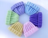 Crochet Baby Hat Newborn Infant 0 to 3 mo