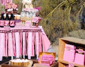 AZ COWGIRL - Gift Bag Labels - Girls Birthday Party - Pink Horse Party - Ranch Party - Western - Cowboy - Rodeo - Krown Kreations Il_170x135