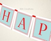 Happy Birthday Bowling Banner - DIY Printable Digital File