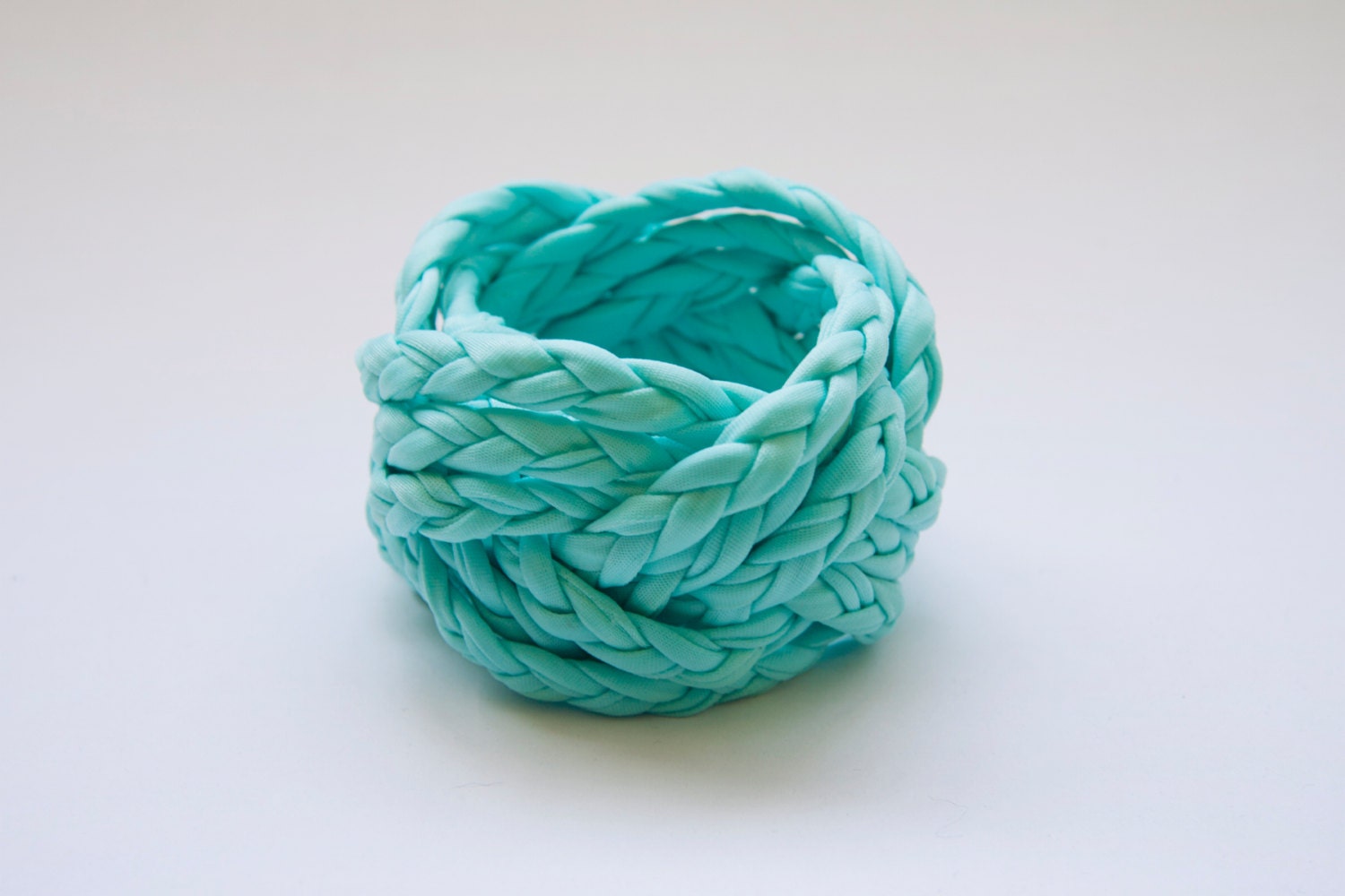 one pale blue vintage woven fabric bracelet, large cuff, TWO AVAILABLE