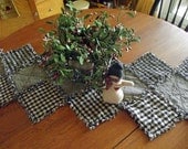 Rustic Rag Quilt Table Runner