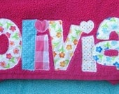 Personalized Applique Beach or Bath Towel