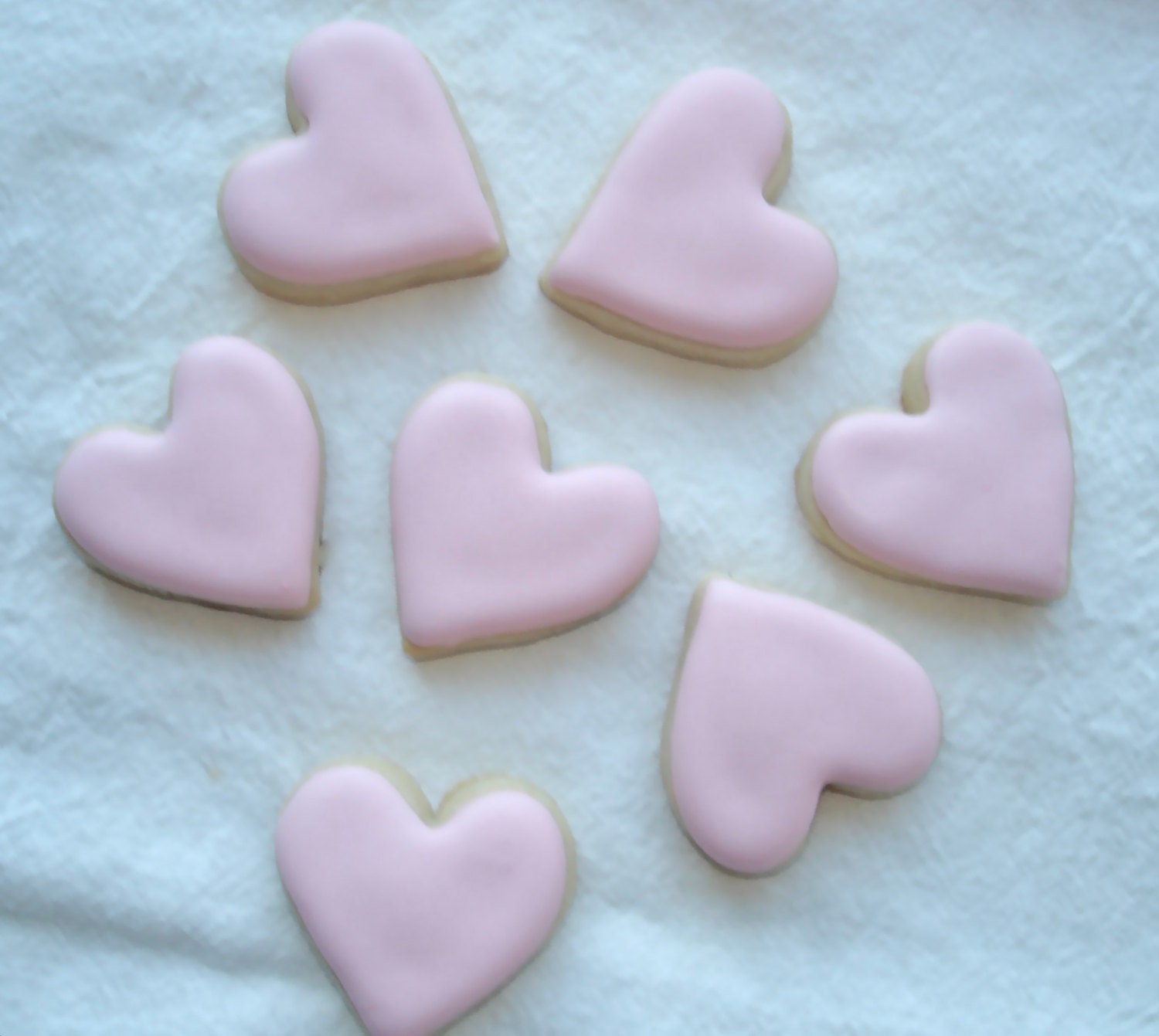 one dozen mini hear sugar cookies
