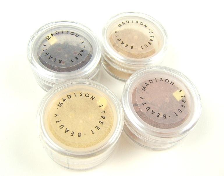 Eye Shadow Mineral Makeup - Eyeshadow Set for Blue Eyes - 4 Eye Colors - Vegan Eyeshadow