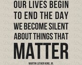 Martin Luther King Jr. Quote Printable Typography Digital Download for Iron on Transfer Fabric Pillows Tea Towel DT1351
