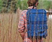 S A L E // Medium Backpack -- Blue -- ready to ship.