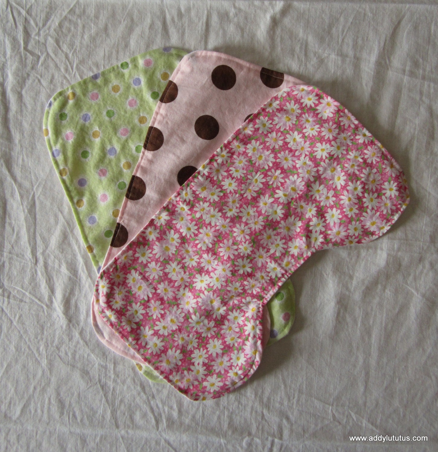 Contoured Burp Clothes, set of 3