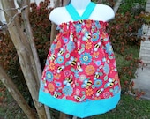Halter Pillowcase Dress, Girl Seersucker Summer Dress, Baby Girl Dress, Custom Boutique Spring Children Clothing