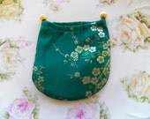 4x4 Inch Chinese Fashion Brocade Jewelry Pouch with Drawstrings (C21)