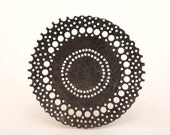 Rare Modernist Liisa Vitali Silver Lace Ring Finland Scandinavian Nordic 1970s
