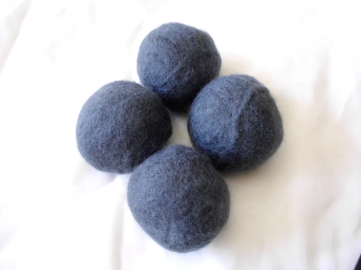 Felted Wool Dryer Ball Set for Laundry / Unscented / Eco Friendly