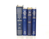 Navy Book Collection Home Decor Book Bundle Vintage decor