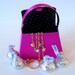 Purse Party Favor made of fabric and paper