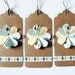 Wedding Favor - Honey gift tags, yellow love paper hearts, set of 10