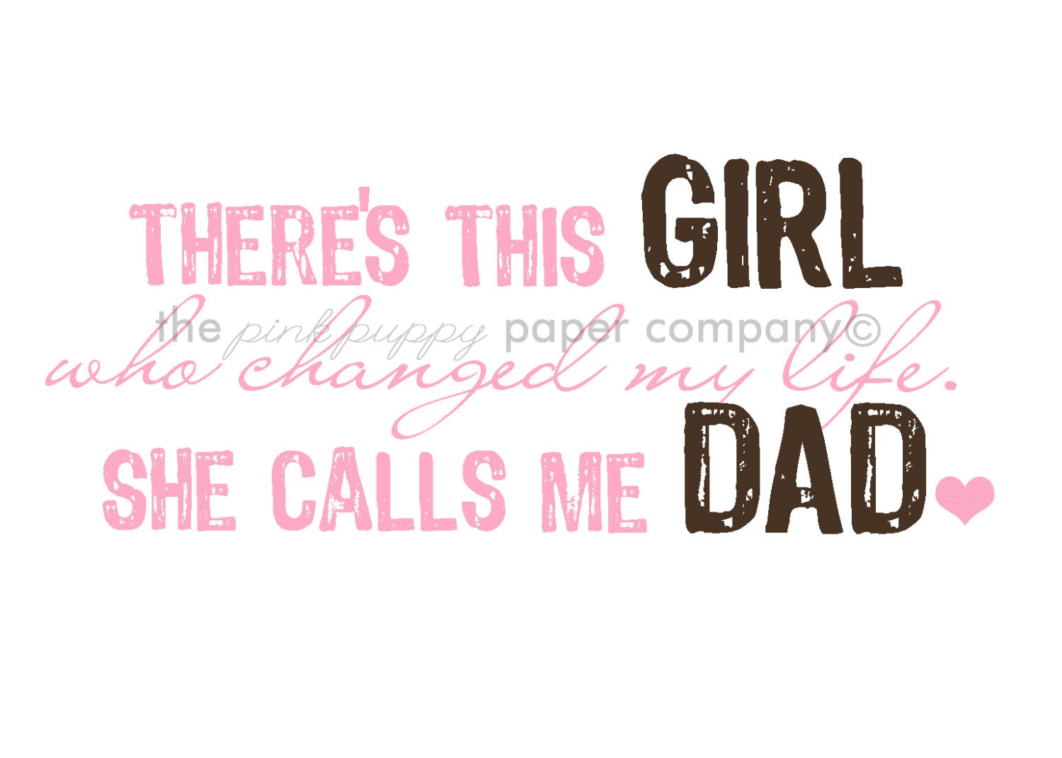 There's This Girl...5x7 nursery print (you choose colors)
