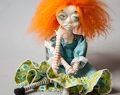 Polymer Clay Art Doll OOAK Poppy