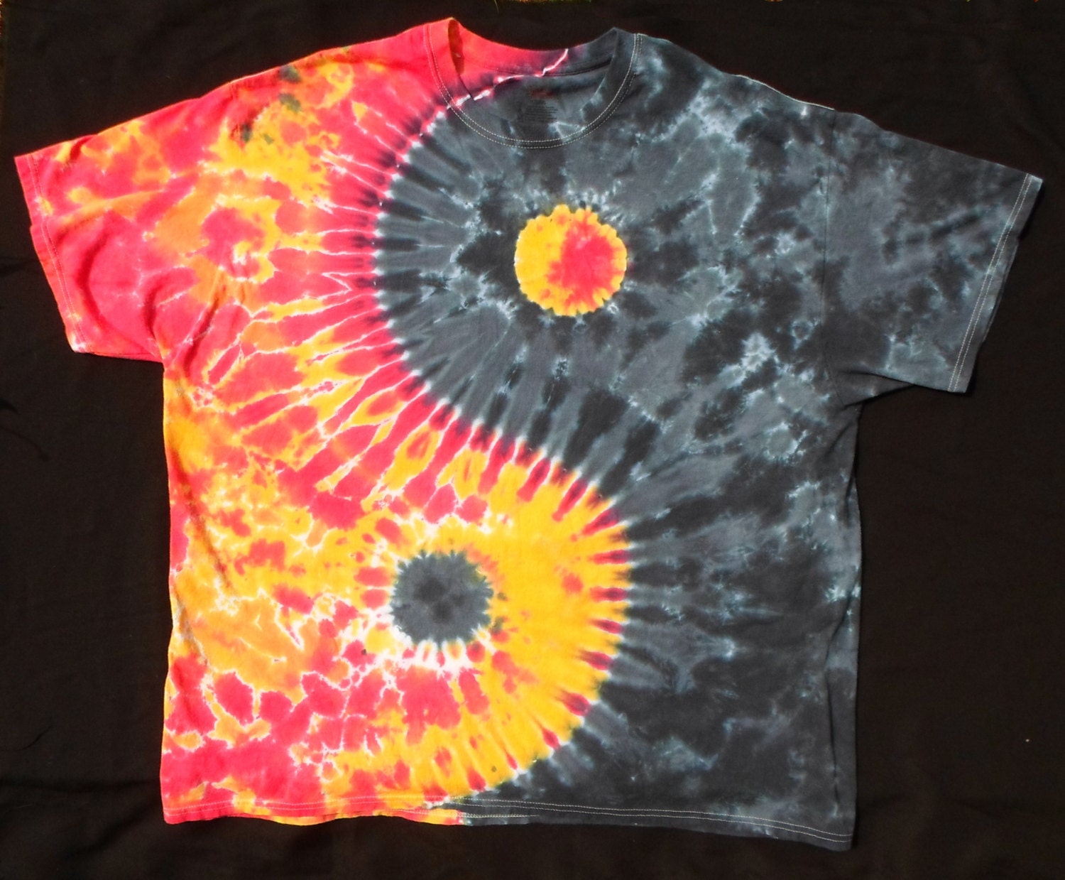 Fire Yin Yang Tie Dye Shirt 3X-Large