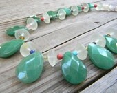 Green Aventurine Hand Beaded necklace