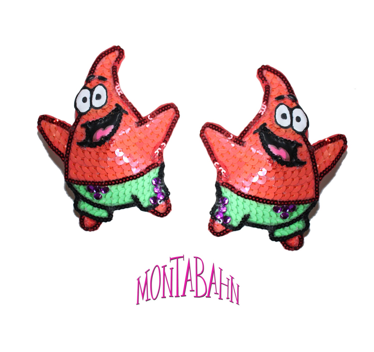 Pasties Nipple Tassels Burlesque - Orange Starfish Pat