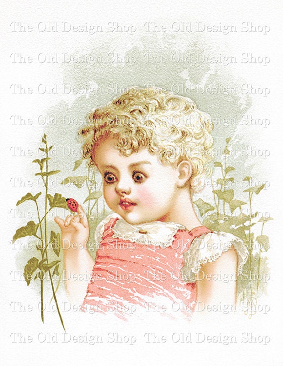 IN WONDERLAND Mary Lathbury Vintage Printable Digital Scan Childrens Image for Cardmaking Scrapbooking Mixed Media