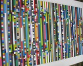 Modern Abstract Wood Cubes Sculpture Wall Art ,Abstract art, Unique