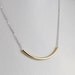 Silver and Gold Bar Necklace