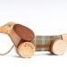 Personalized Wooden Dog eco-friendly pull along toy