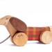 Personalized Wooden Red Dog eco-friendly pull along kids toy