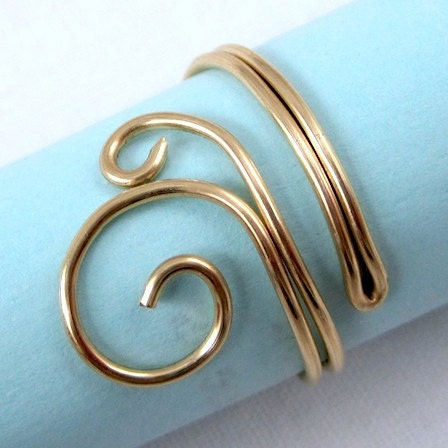 Adjustable THUMB RING custom wire wrapped ring