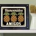 Kitchen Pineapple Art Print Decor Welcome Friends Mexican Wall Art