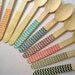 Chevron Spoons - Wooden Ice Cream Spoons -  Party Spoons (2 Dozen - Choose Your Colors) - SALE - SAVE 15%