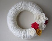 Yarn Wreath Handmade Felt Decoration-12 inch