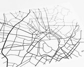 Athens, Greece City Map Art Print / Greek Line Art Poster / 8x10 Digltal Print / Choose your Color
