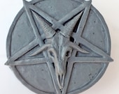 Inverted Pentagram Satanic Soap Vegan or Goat's Milk Gargoyle Gray