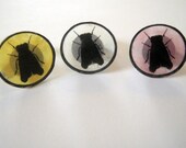 Renfield Ring - Acrylic Fly Illustration Adjustable Ring