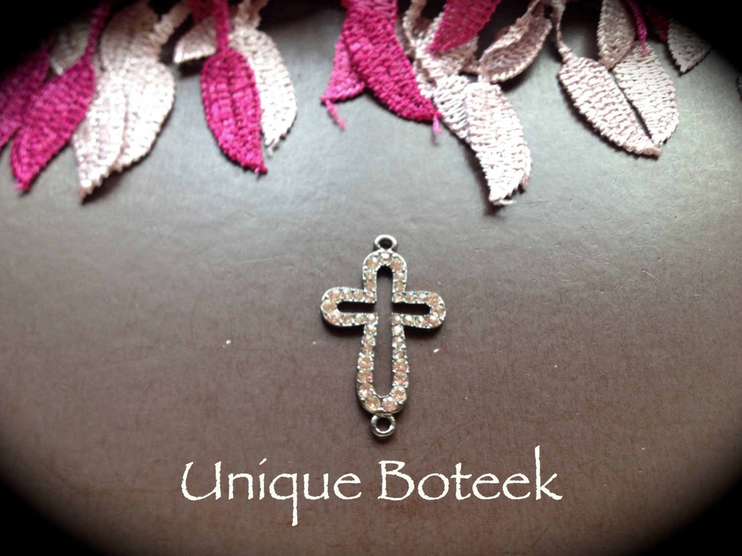 Cross Connector Charms - 1 Charm Total - Gun Metal