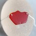 Sea Glass & Sterling Silver Necklace - Red