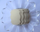 Pale Gold Shimmer Wedding, Escort, Place cards, tags, 50pc