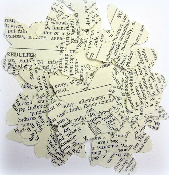 75 vintage book butterflies.